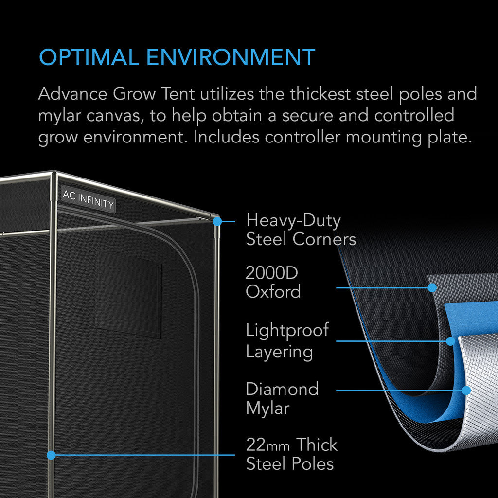 AC Infinity - Advance Grow Tent System PRO 4x4, 4-Plant Kit