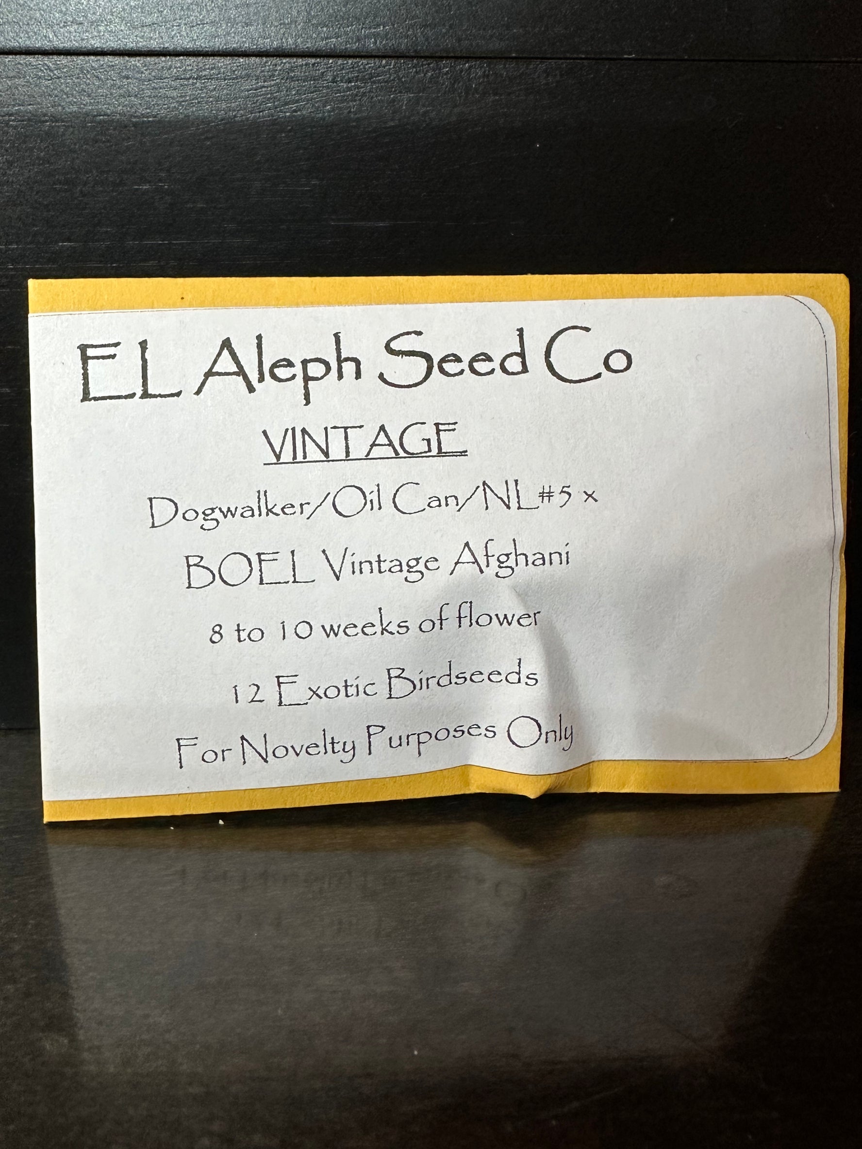 El Aleph Seed Co - Vintage