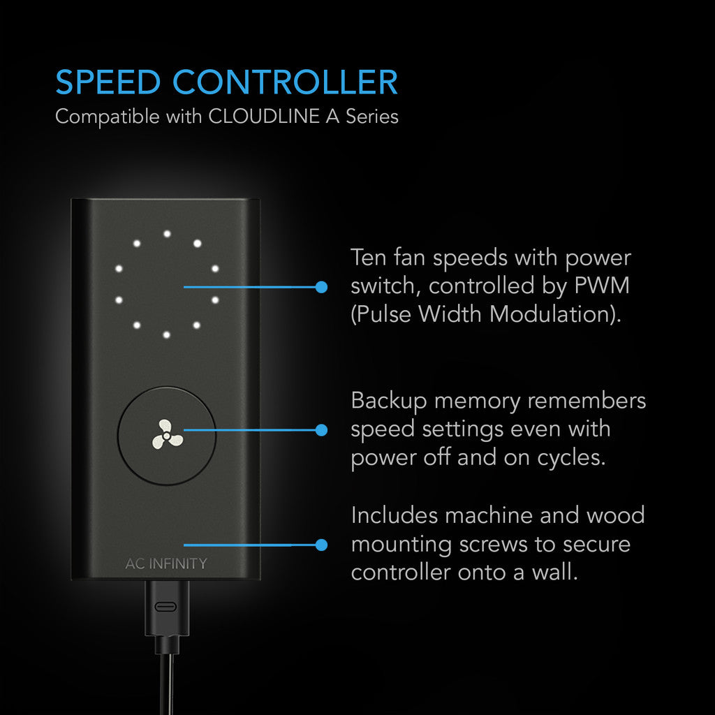 AC Infinity - Air Filtration Kit 6”, Inline Fan with Speed Controller, Carbon Filter & Ducting Combo