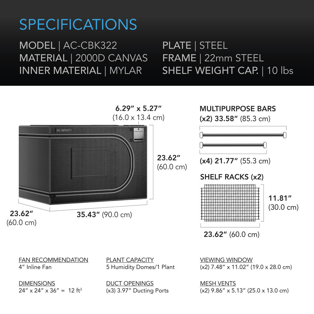 AC Infinity - CLOUDLAB Advance Propagation Grow Tent